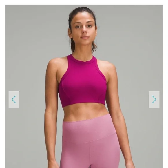 Lululemon Nulu Ribbed Yoga Bra Size 6 - Picture 1 of 5
